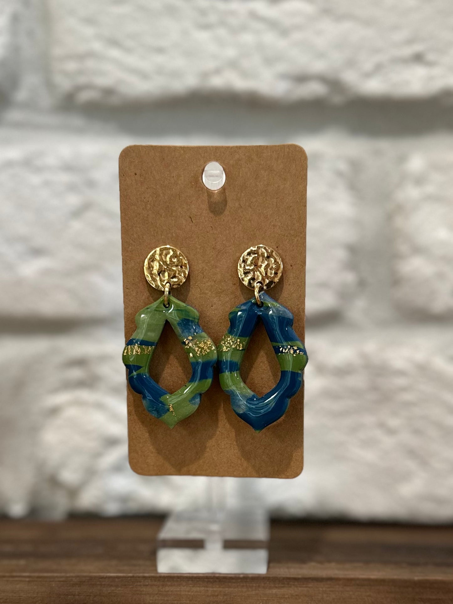 Navy & Olive frame w/ gold