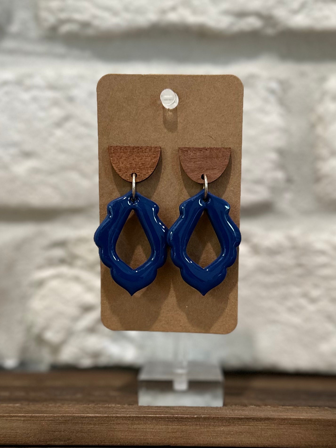 Navy & Wood frame