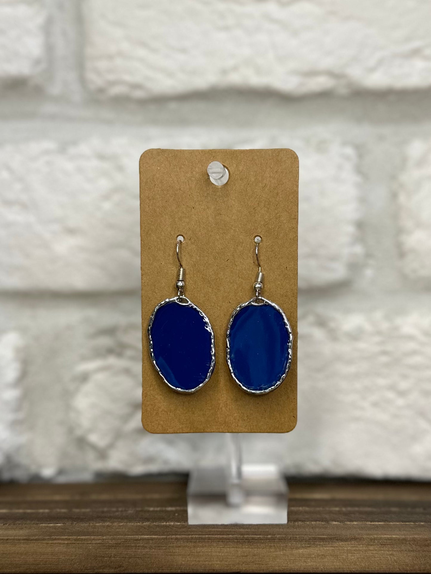 Navy w/ silver oval