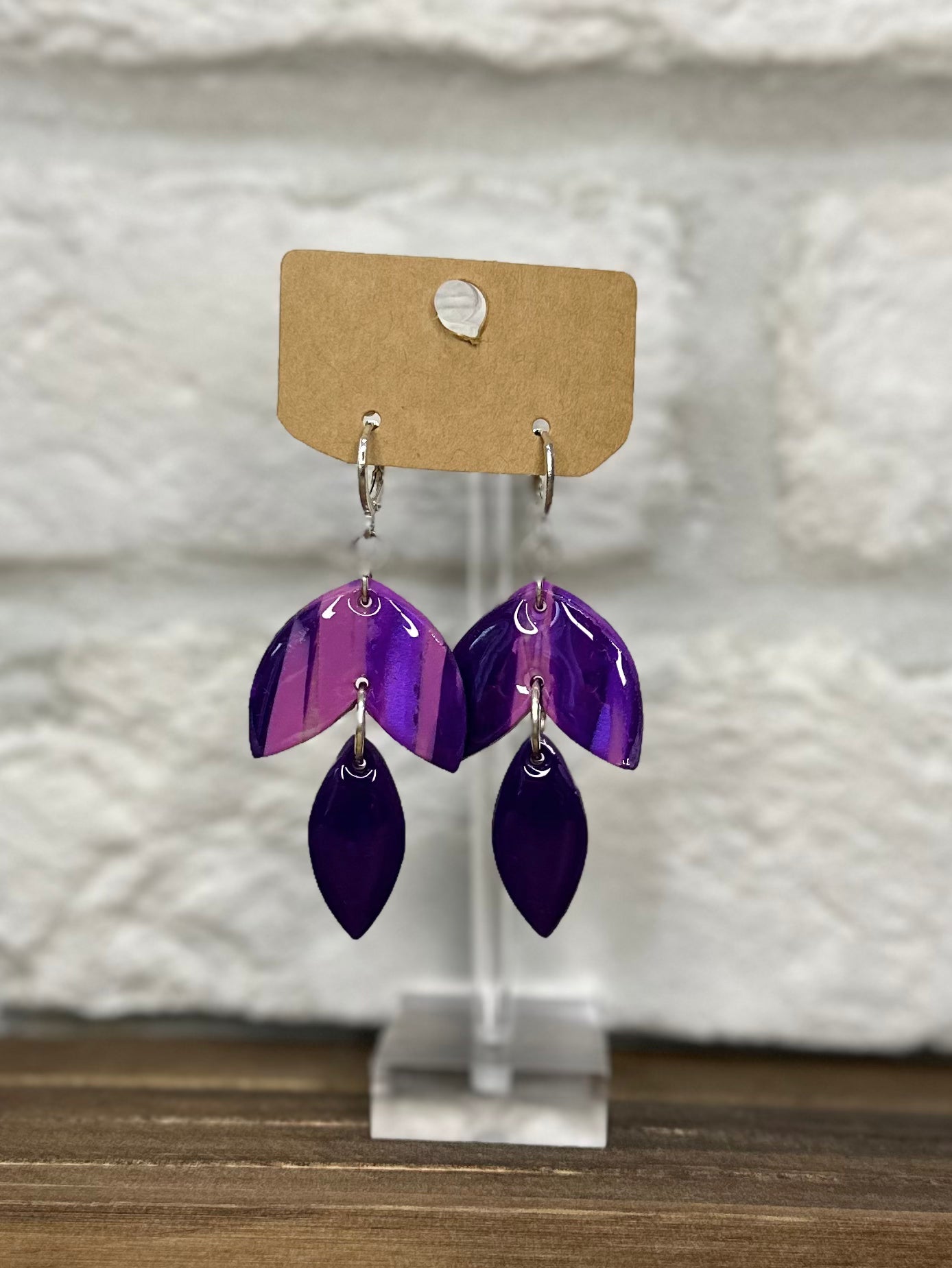 purple Iridescent two tier