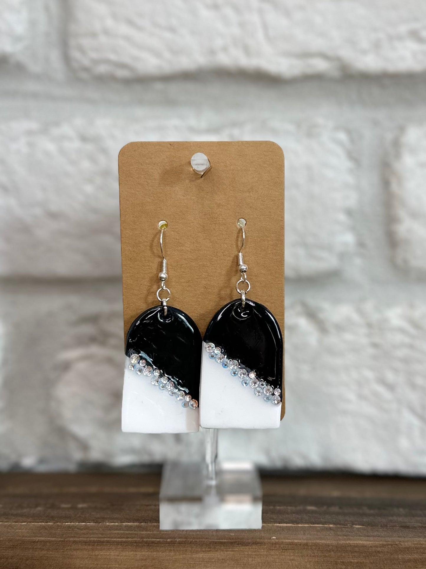 Black & white w/ crystals