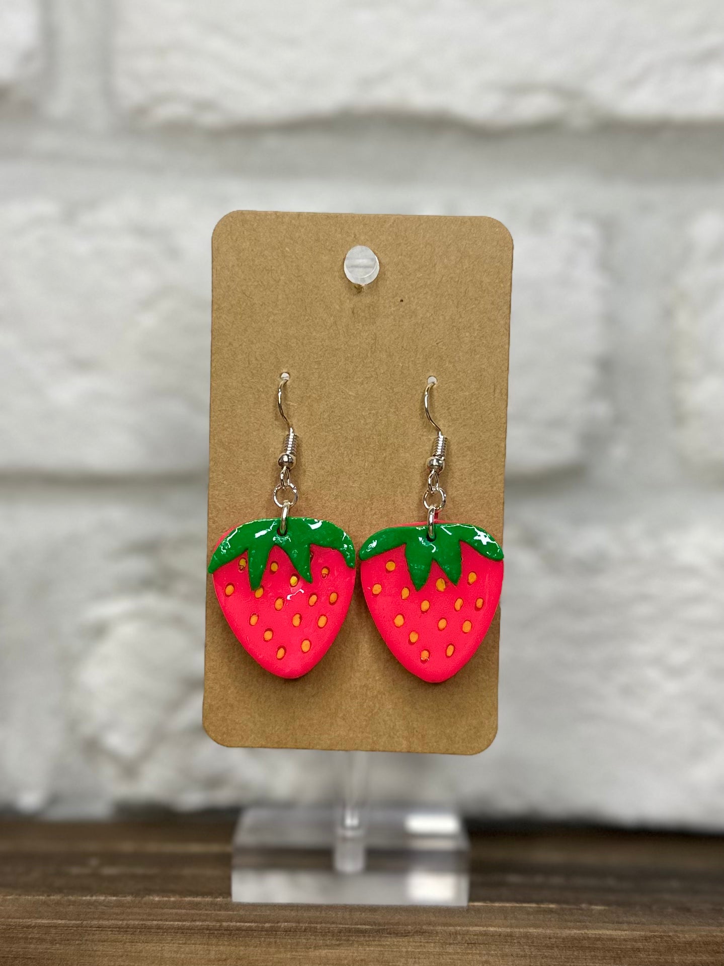 Hot pink strawberries