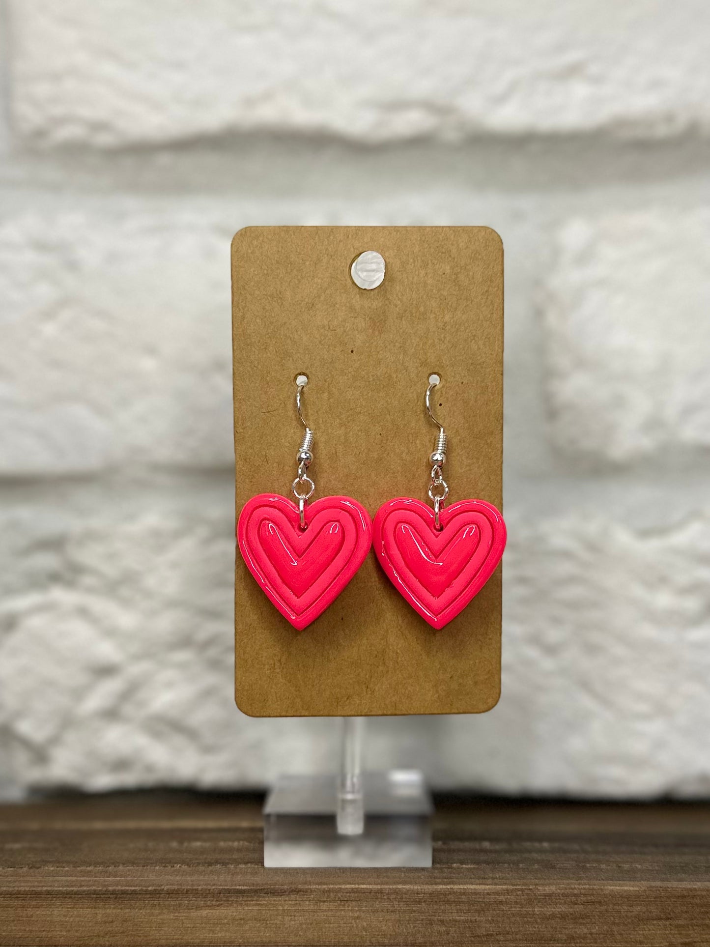 Hot pink hearts