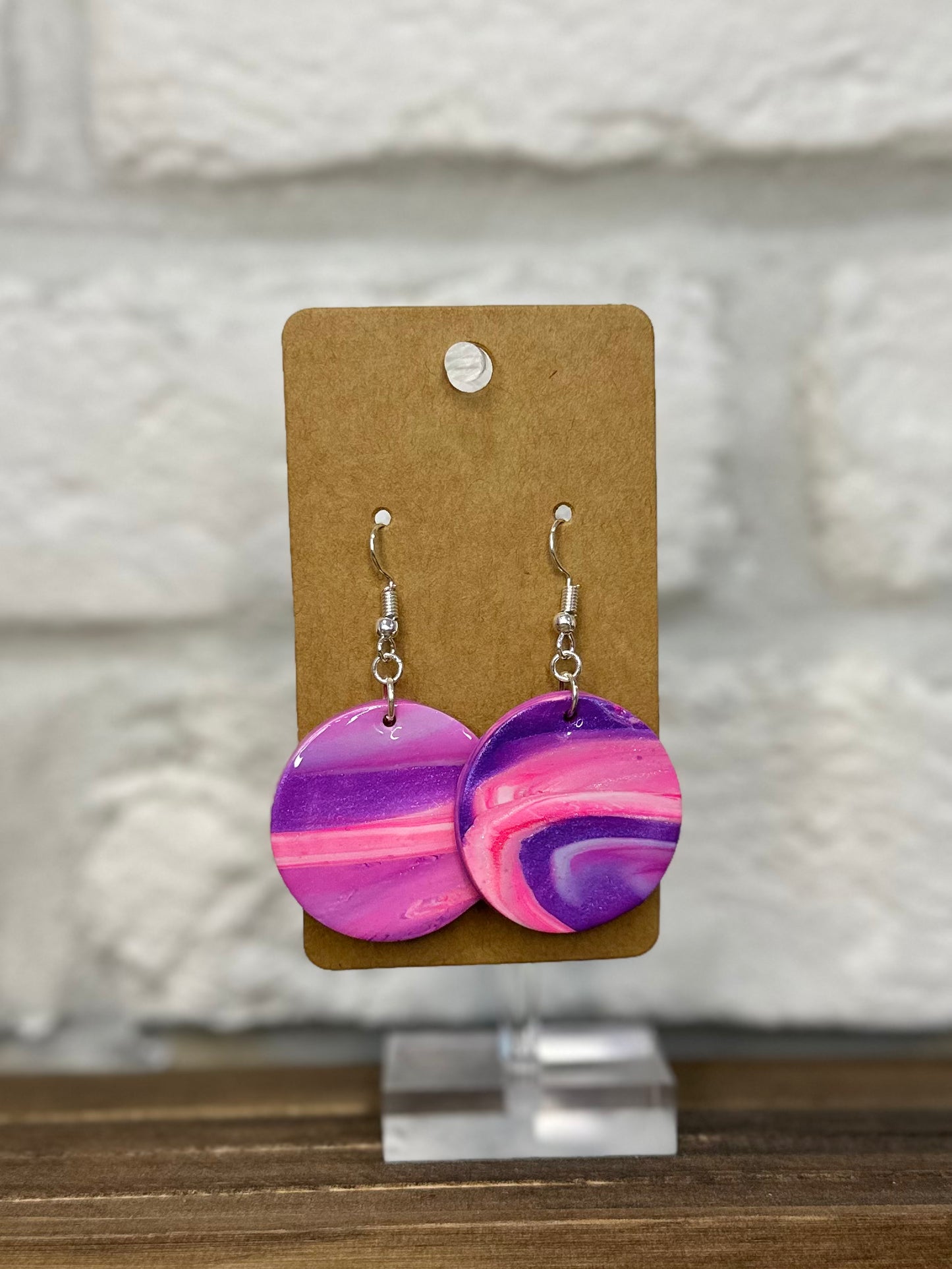 Pink purple & pearl circles