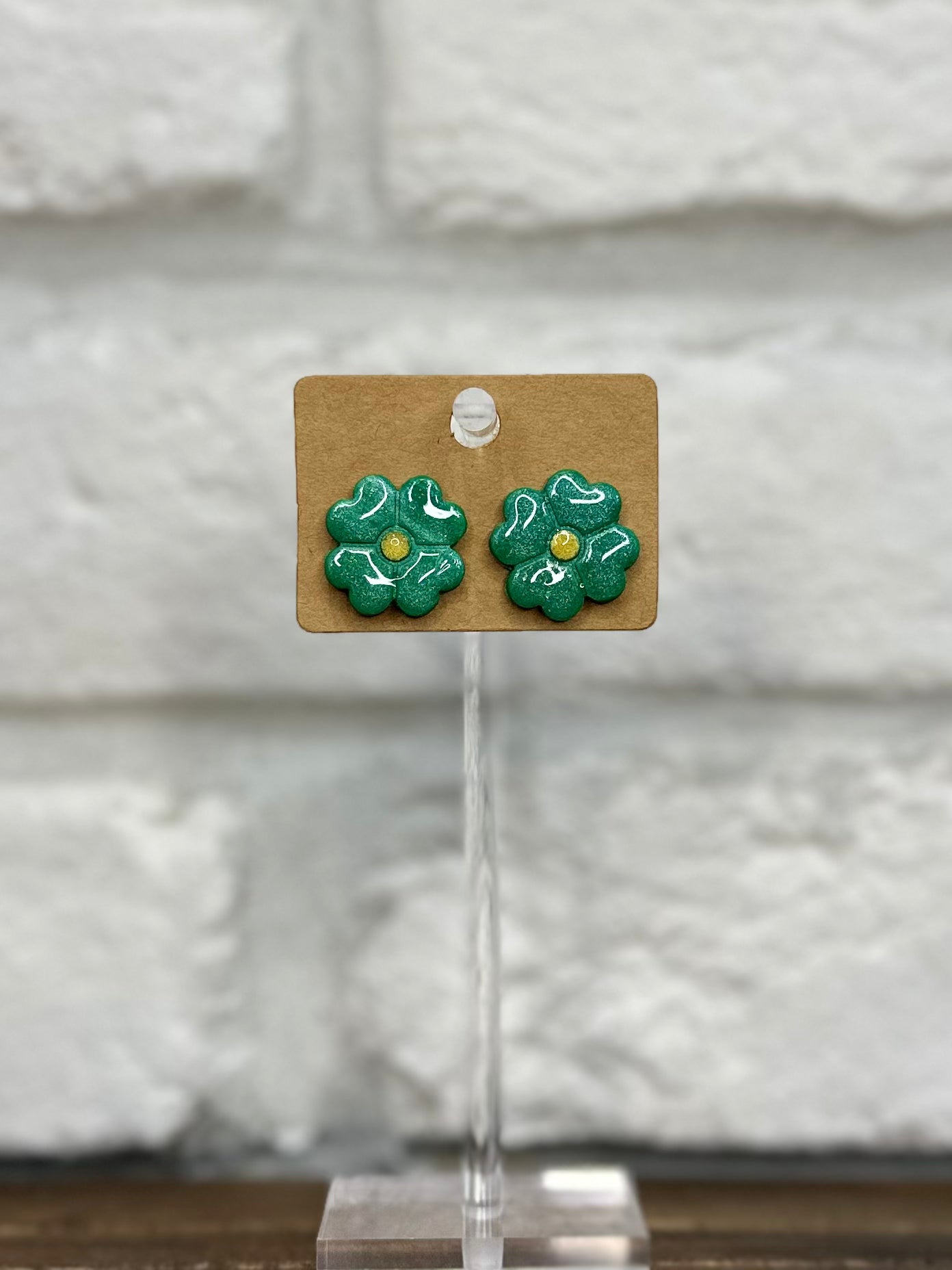 Shamrock studs