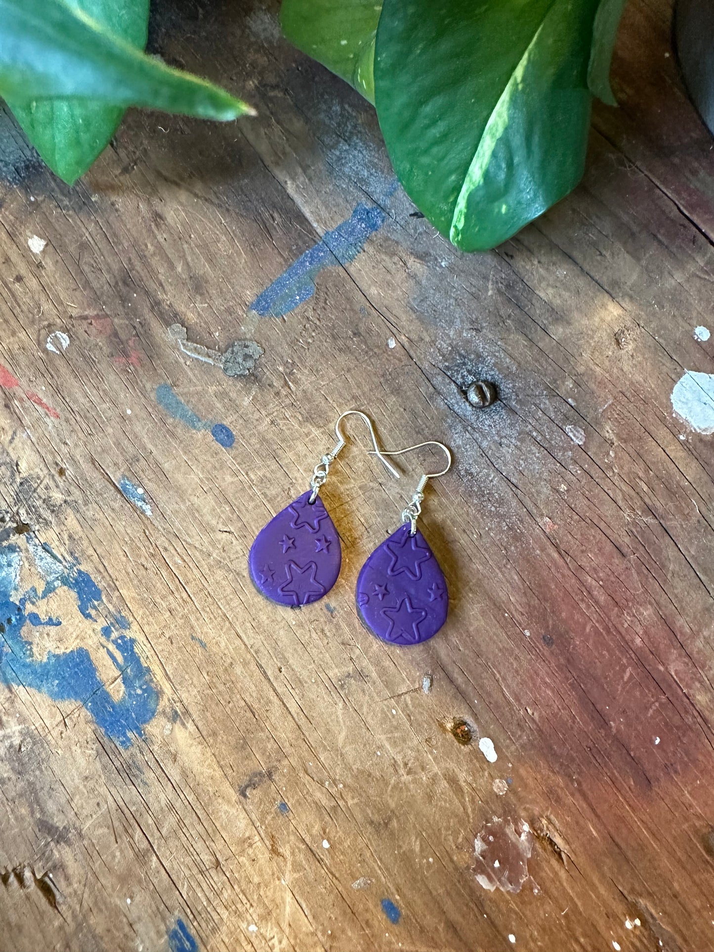 Purple Star teardrops