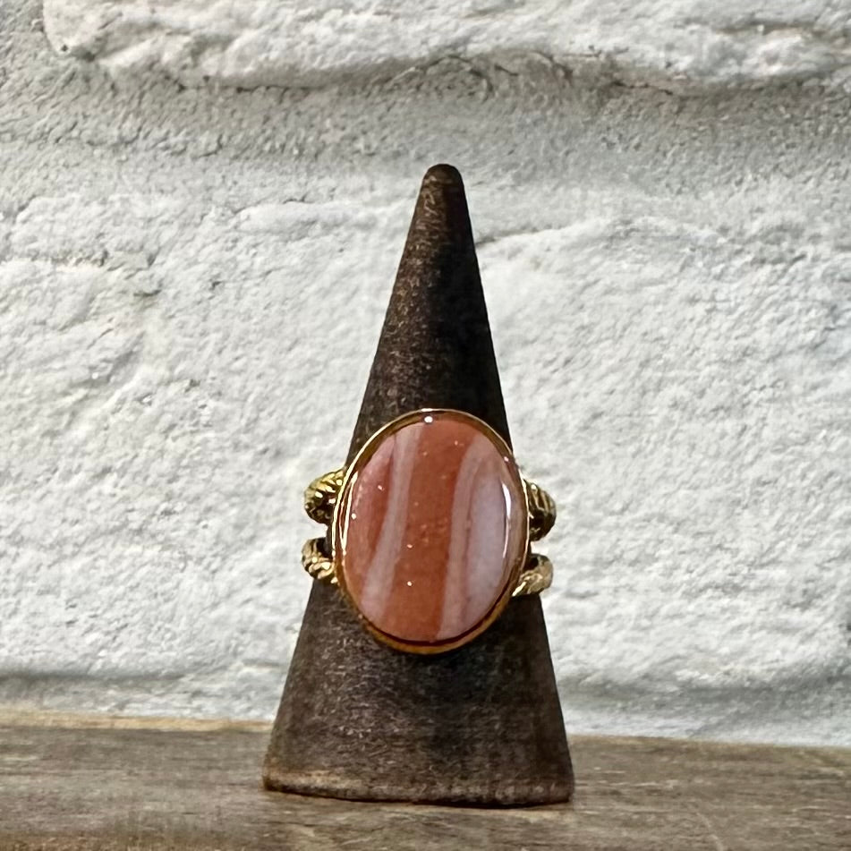 Terracotta Swirl Oval