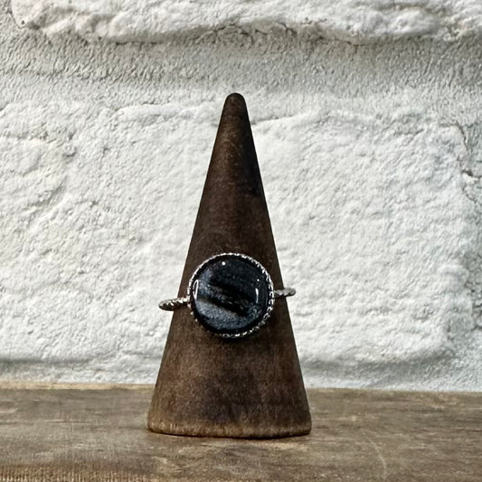 Black & Silver Swirl