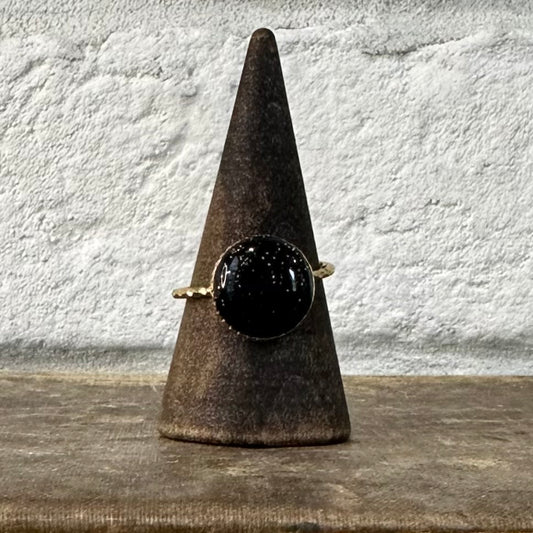 Black w/gold glitter