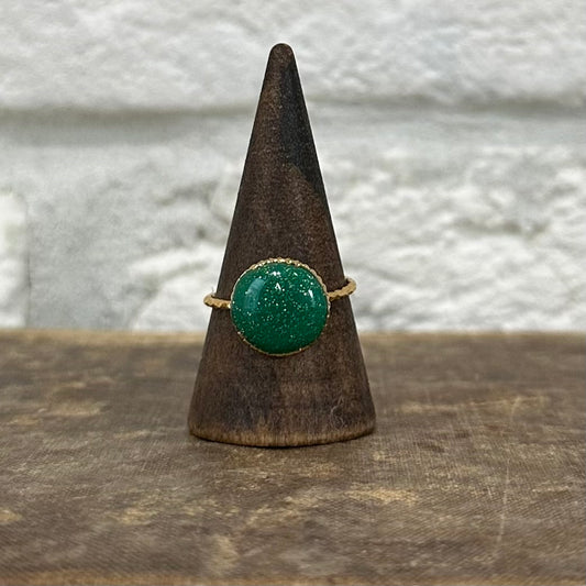 Green w/ gold glitter