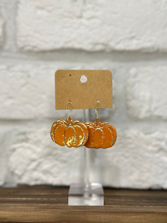 Pumpkin hoop w/ gold