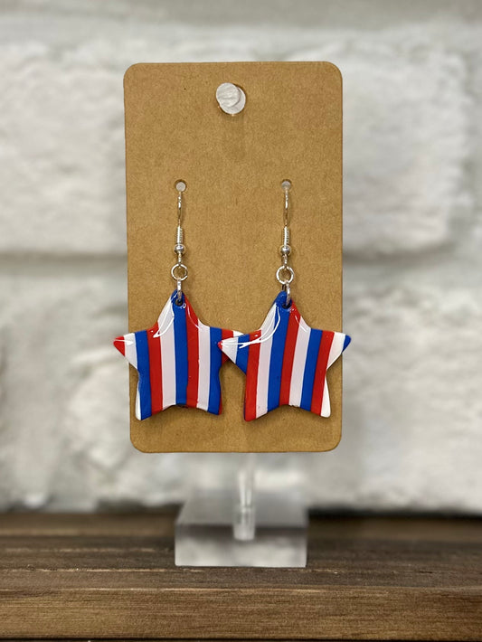 Patriotic striped stars