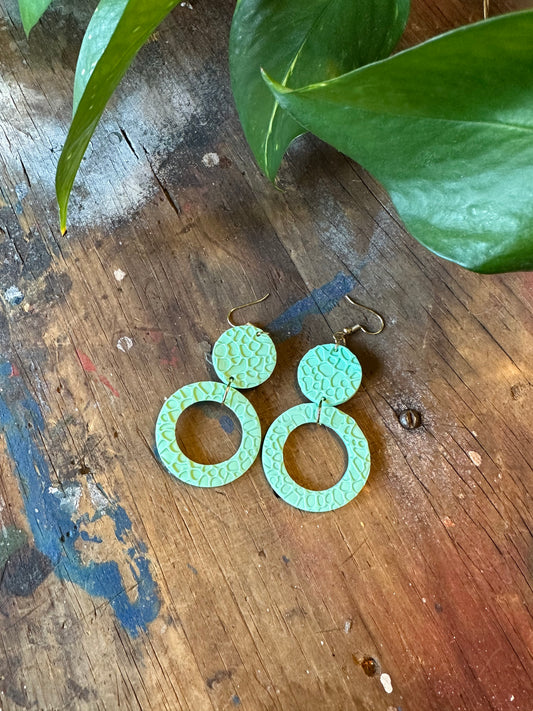 Mint texture circles