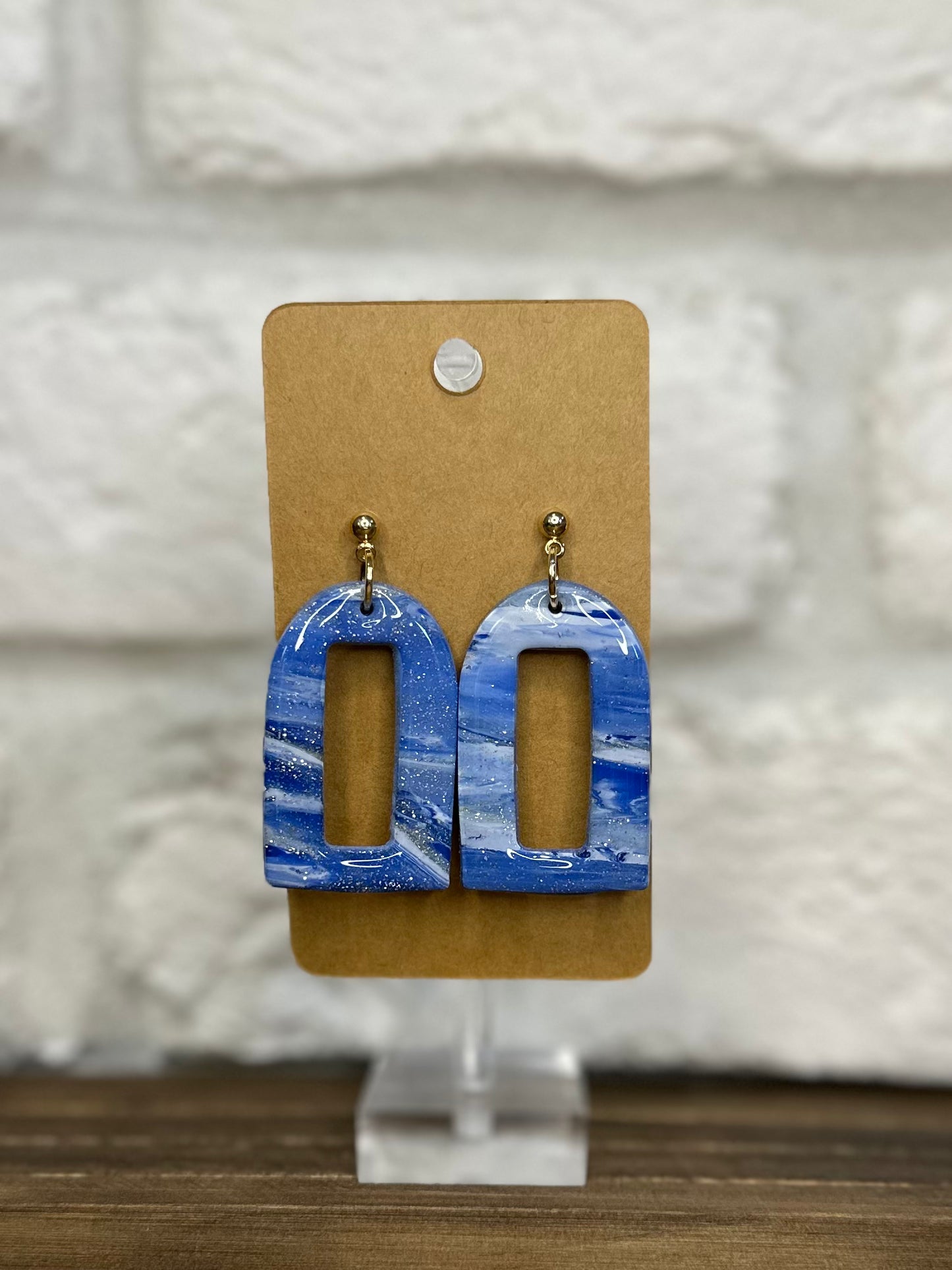 Blue & Gold swirl arch