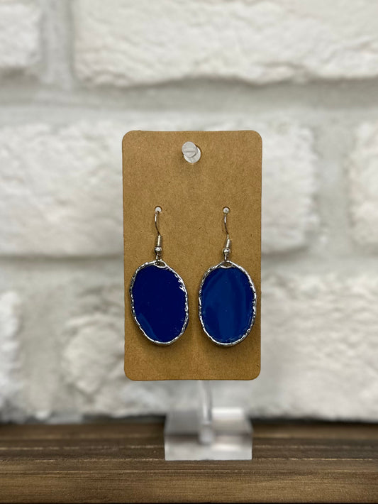 Navy w/ silver oval