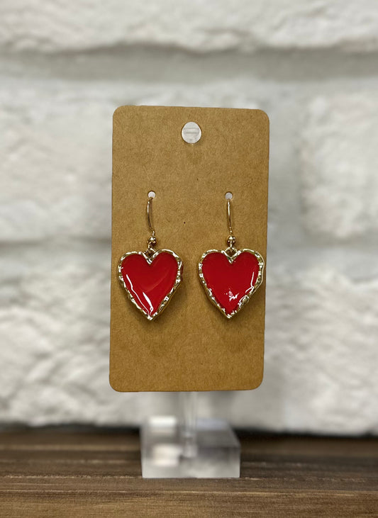 Red gold heart
