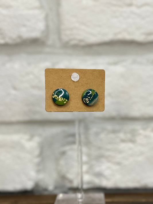 Olive & navy with gold