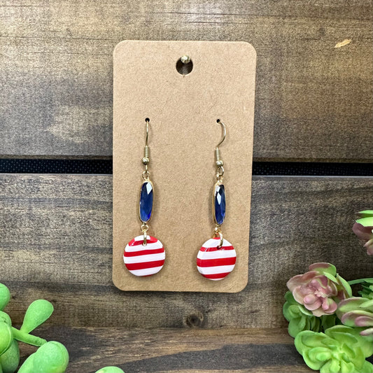 Patriotic jewel dangle